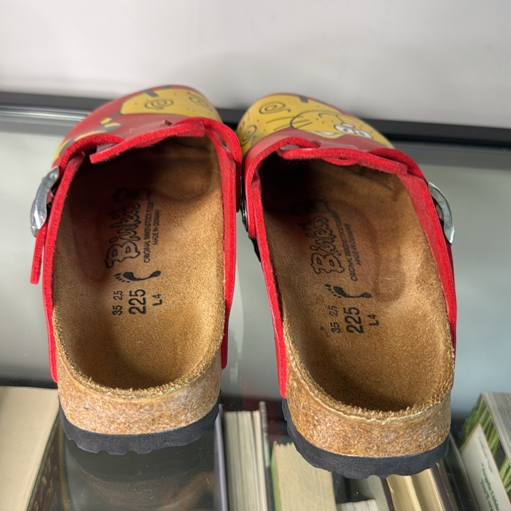 Birkenstock Birki’s Woodby Red Bridget Cat Clogs size 3.5 - Picture 7 of 9